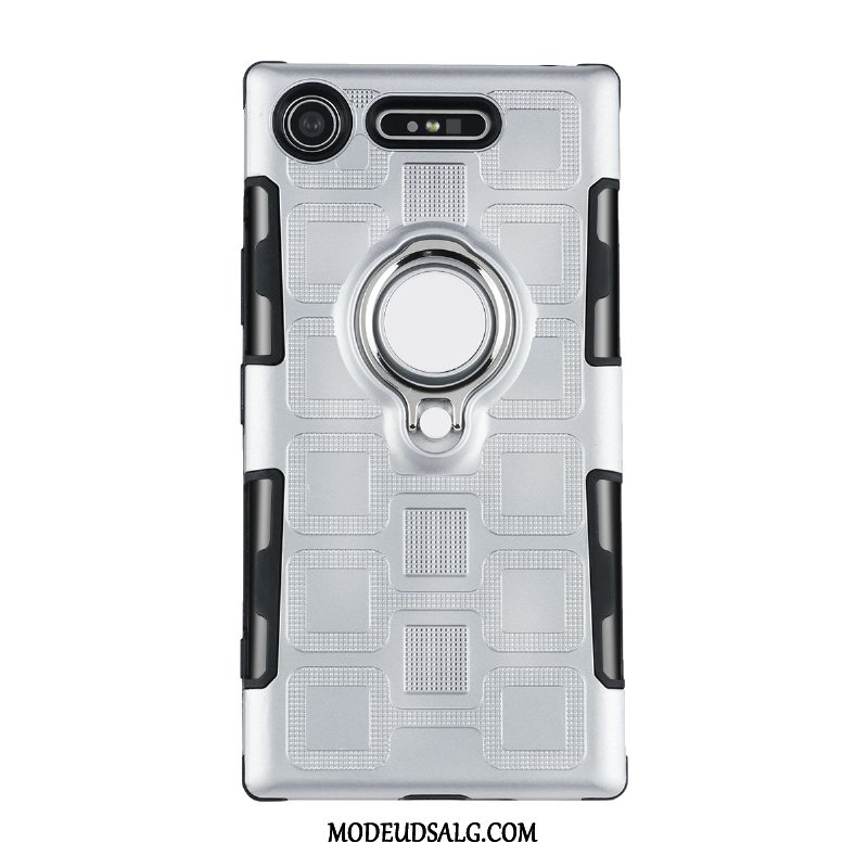 Sony Xperia Xz1 Etui Rød Pu Support Cover Ring