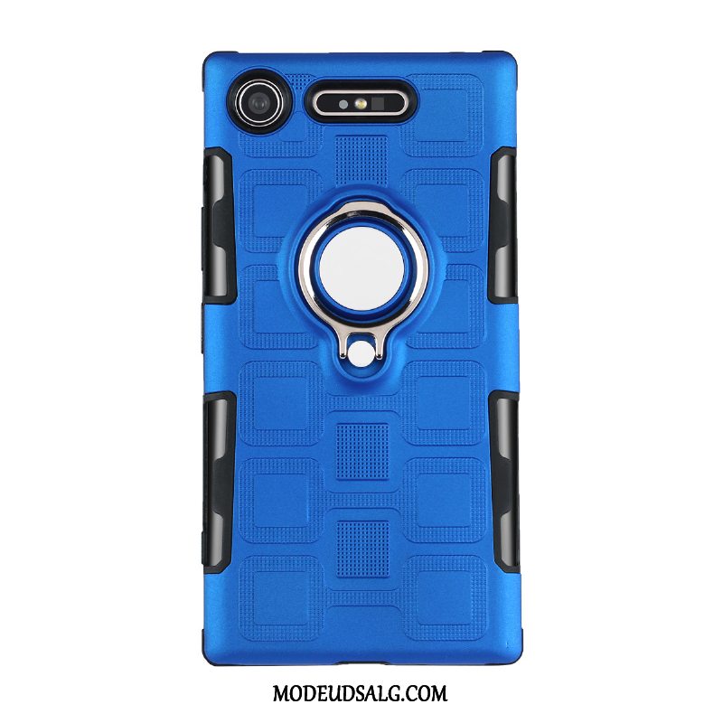 Sony Xperia Xz1 Etui Rød Pu Support Cover Ring