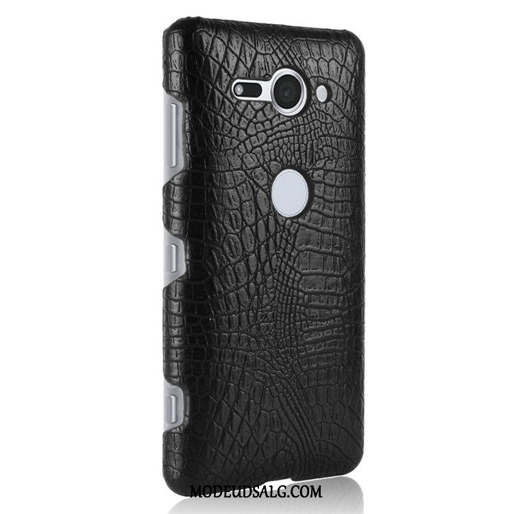 Sony Xperia Xz2 Compact Etui Cover Krokodille Hård Beskyttelse Læder