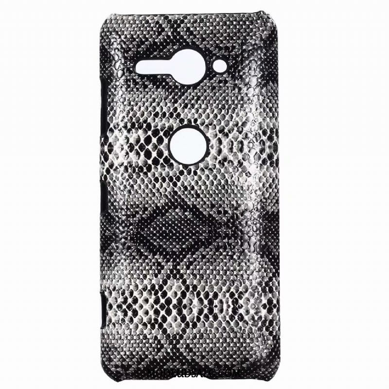 Sony Xperia Xz2 Compact Etui Læderhandsker Pulver Krokodille Mønster Cover Leopard