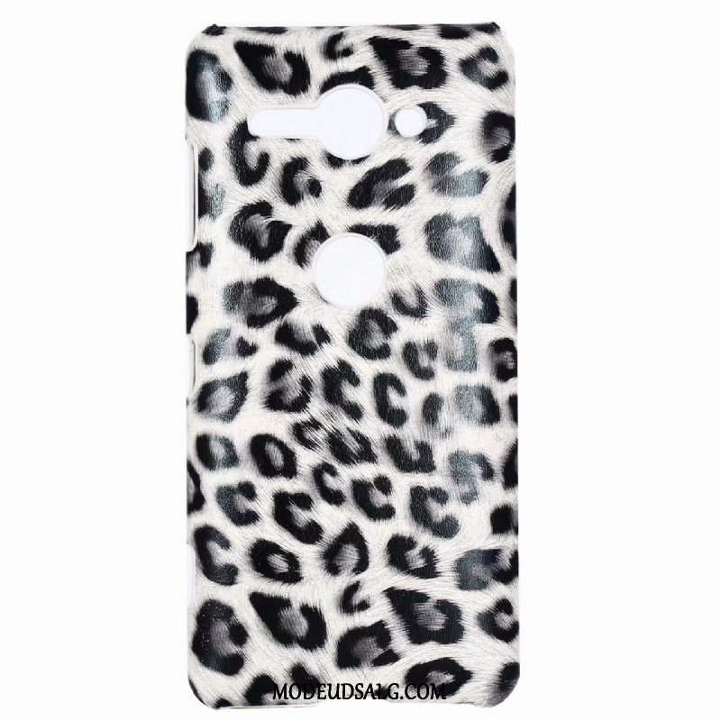 Sony Xperia Xz2 Compact Etui Læderhandsker Pulver Krokodille Mønster Cover Leopard