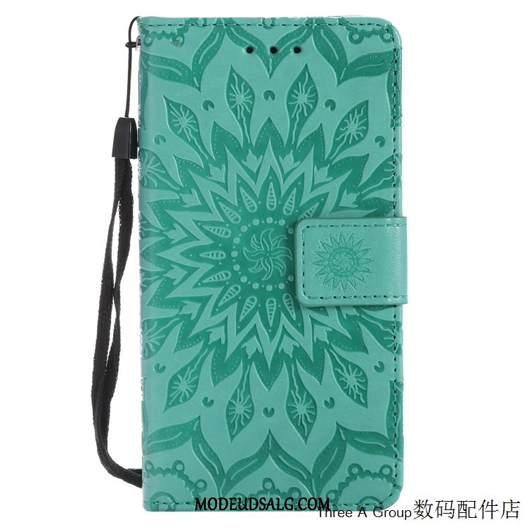 Sony Xperia Xz2 Compact Etui Lædertaske Cover Relief Grøn Beskyttelse