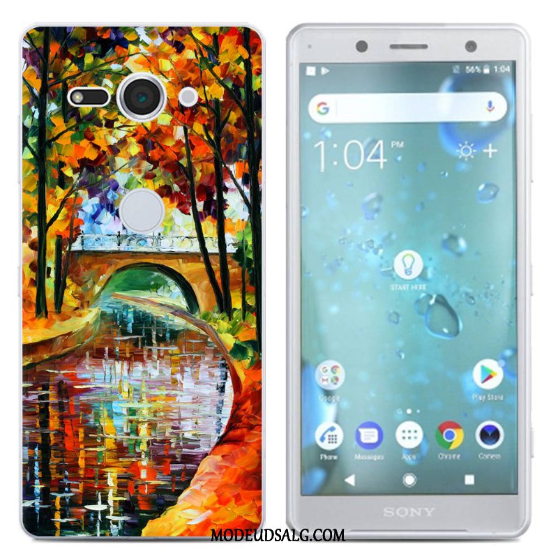 Sony Xperia Xz2 Compact Etui Silikone Sort Cover Kreativ