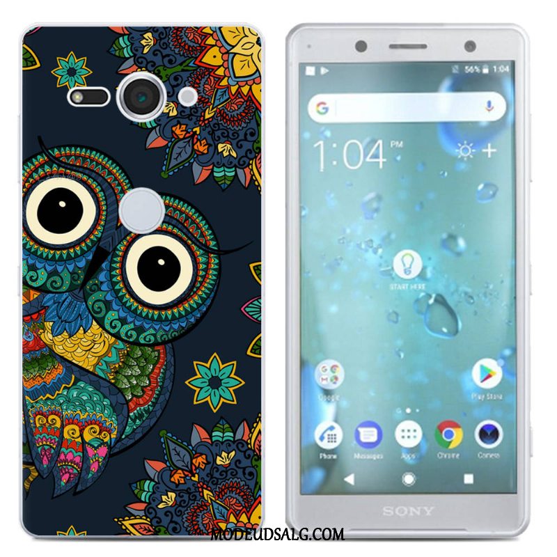 Sony Xperia Xz2 Compact Etui Silikone Sort Cover Kreativ