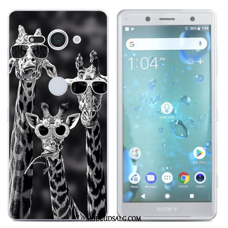 Sony Xperia Xz2 Compact Etui Silikone Sort Cover Kreativ