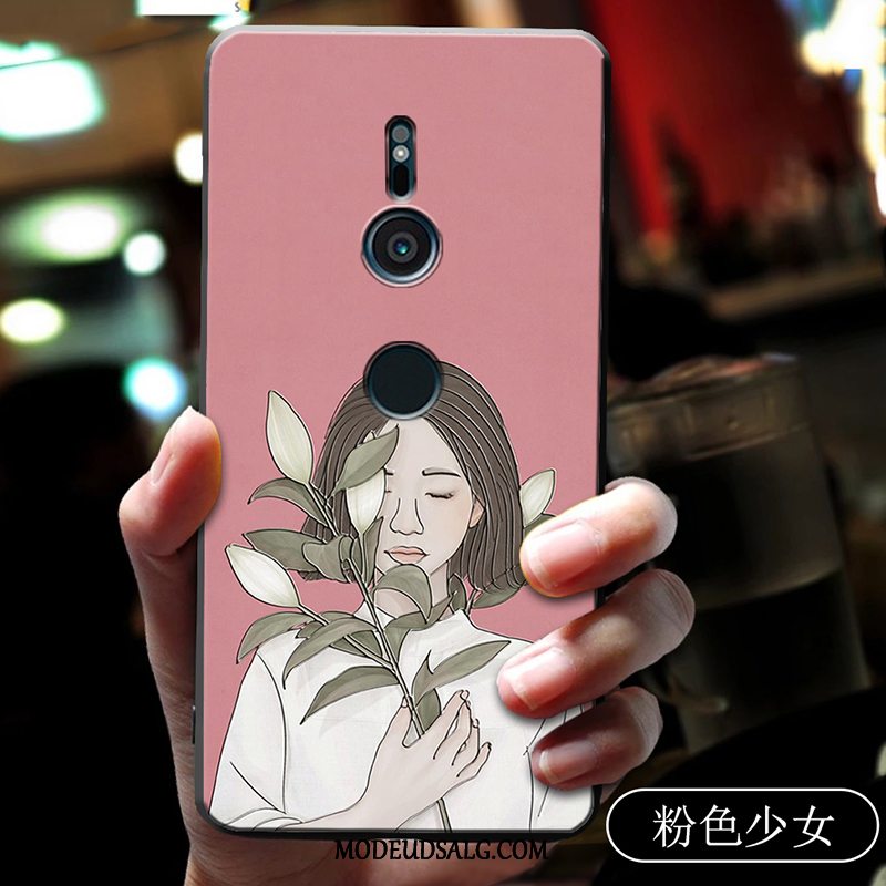 Sony Xperia Xz2 Etui Beskyttelse Smuk Cartoon Blød Alt Inklusive