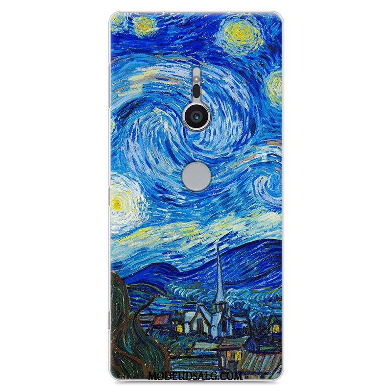 Sony Xperia Xz2 Etui Cover Hvid Beskyttelse Cartoon Blød