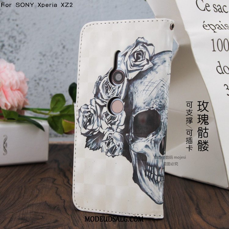 Sony Xperia Xz2 Etui Lædertaske Support Cover Blød Cartoon