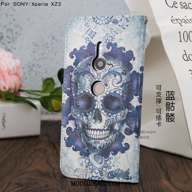 Sony Xperia Xz2 Etui Lædertaske Support Cover Blød Cartoon