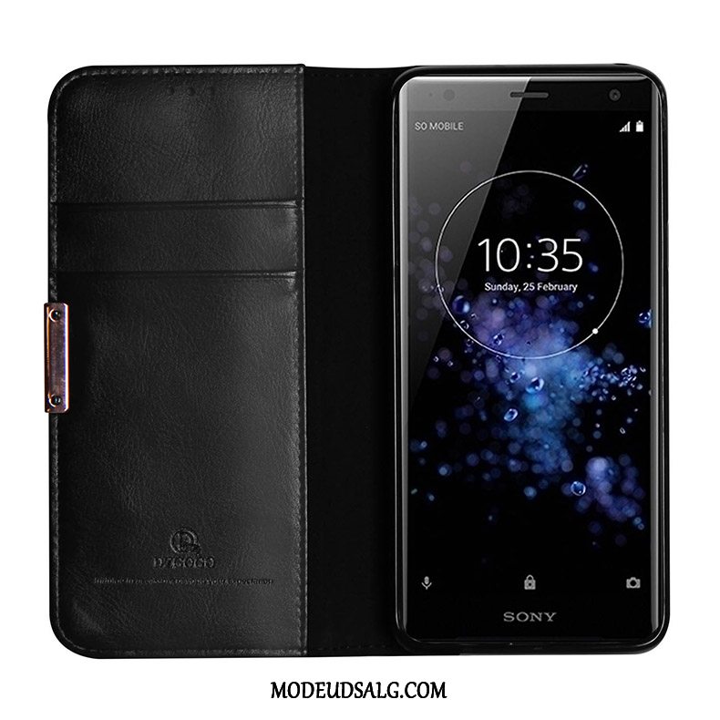 Sony Xperia Xz2 Premium Etui / Cover Alt Inklusive Anti-fald Lædertaske Beskyttelse