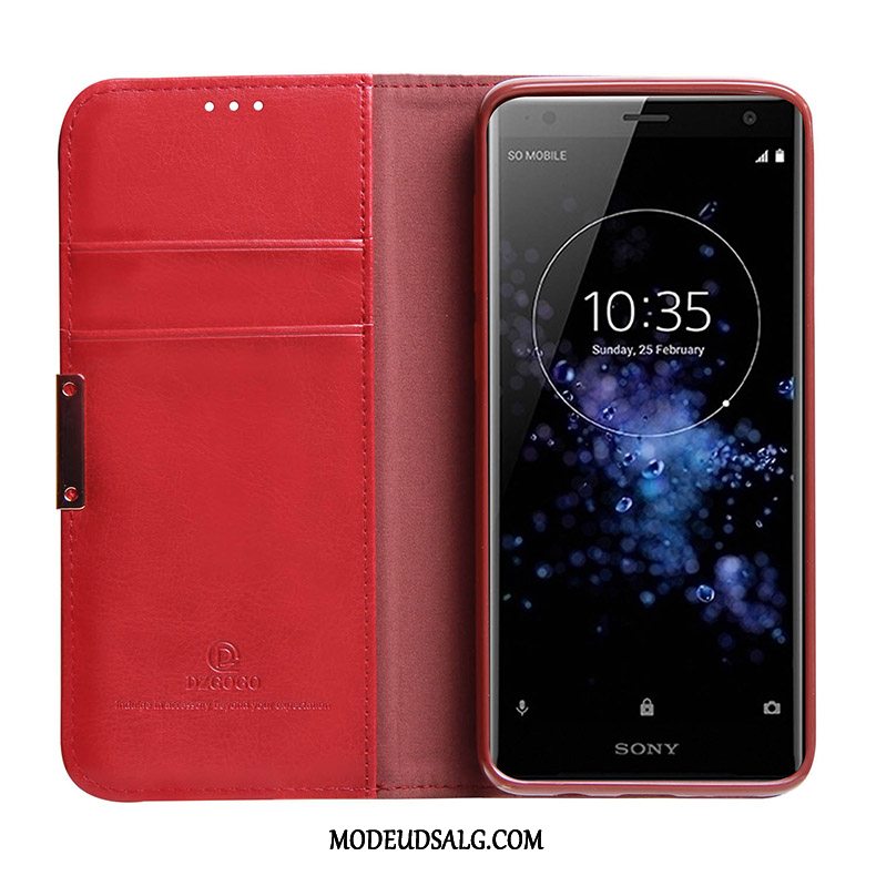 Sony Xperia Xz2 Premium Etui / Cover Alt Inklusive Anti-fald Lædertaske Beskyttelse