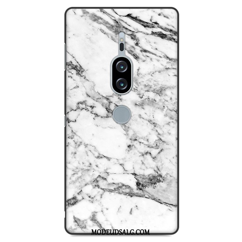 Sony Xperia Xz2 Premium Etui / Cover Sort Beskyttelse Trækorn Anti-fald