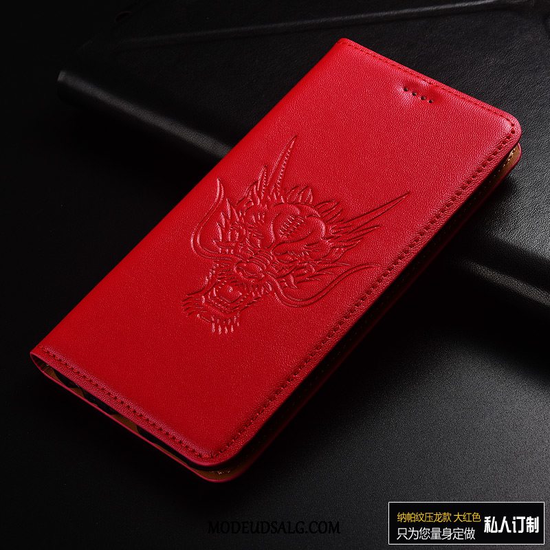 Sony Xperia Xz2 Premium Etui Dragon Mønster Beskyttelse Cover Alt Inklusive Gul