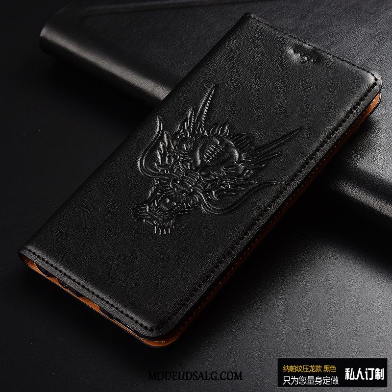 Sony Xperia Xz2 Premium Etui Dragon Mønster Beskyttelse Cover Alt Inklusive Gul