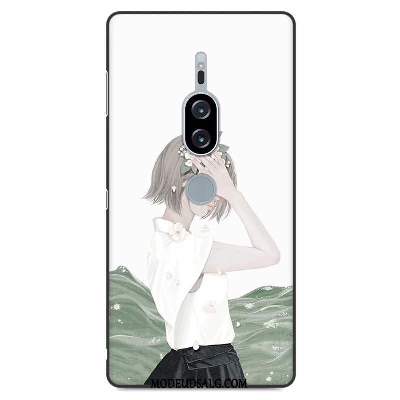 Sony Xperia Xz2 Premium Etui Silikone Kunst Cover Grøn Alt Inklusive