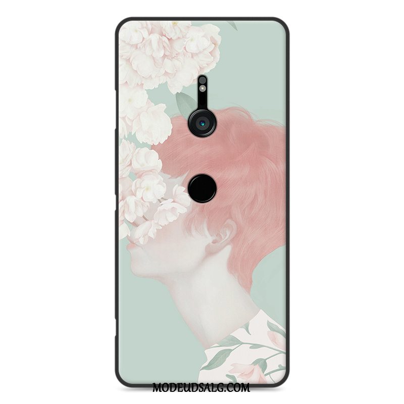 Sony Xperia Xz3 Etui Cartoon Beskyttelse Grøn Kunst Trend