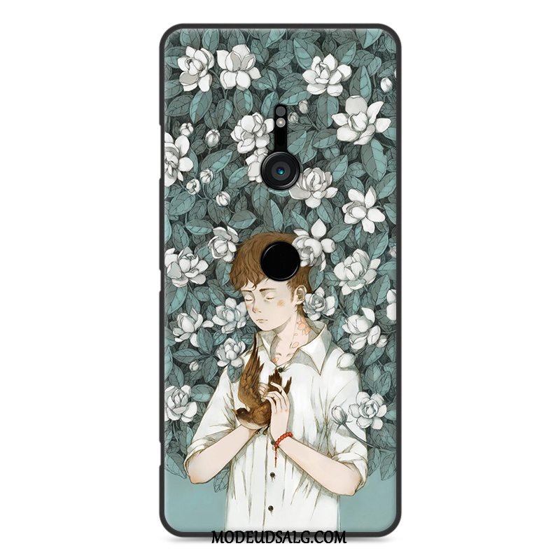 Sony Xperia Xz3 Etui Cartoon Beskyttelse Grøn Kunst Trend