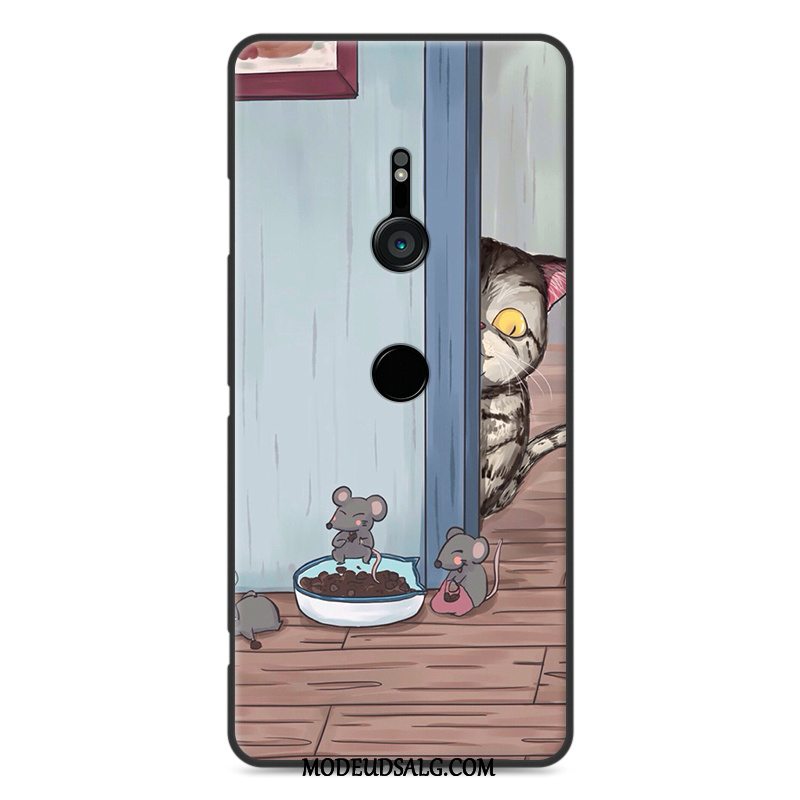 Sony Xperia Xz3 Etui Cartoon Blød Blå Kreativ Silikone