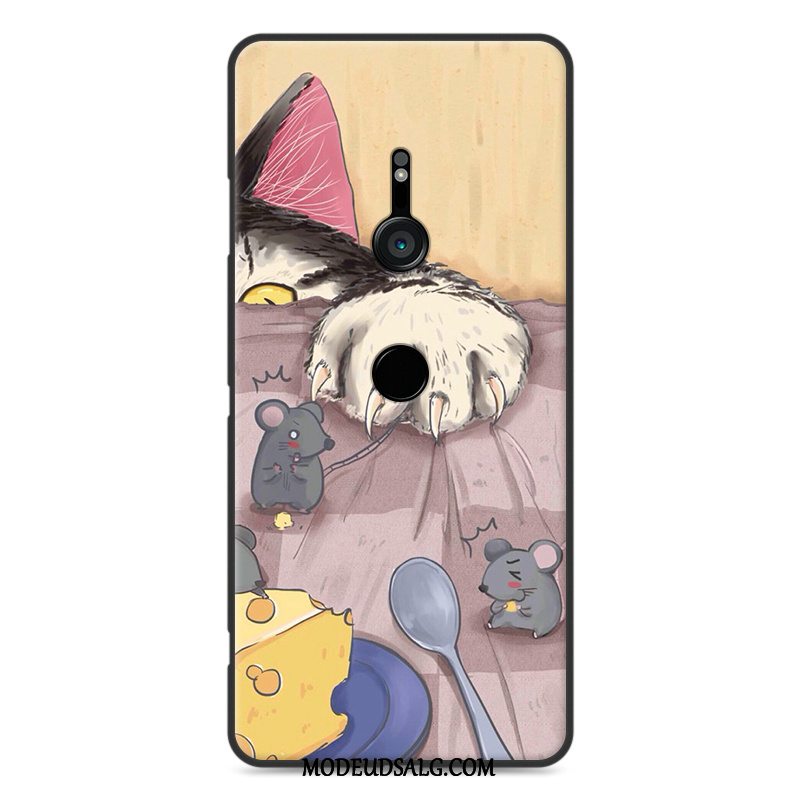 Sony Xperia Xz3 Etui Cartoon Blød Blå Kreativ Silikone