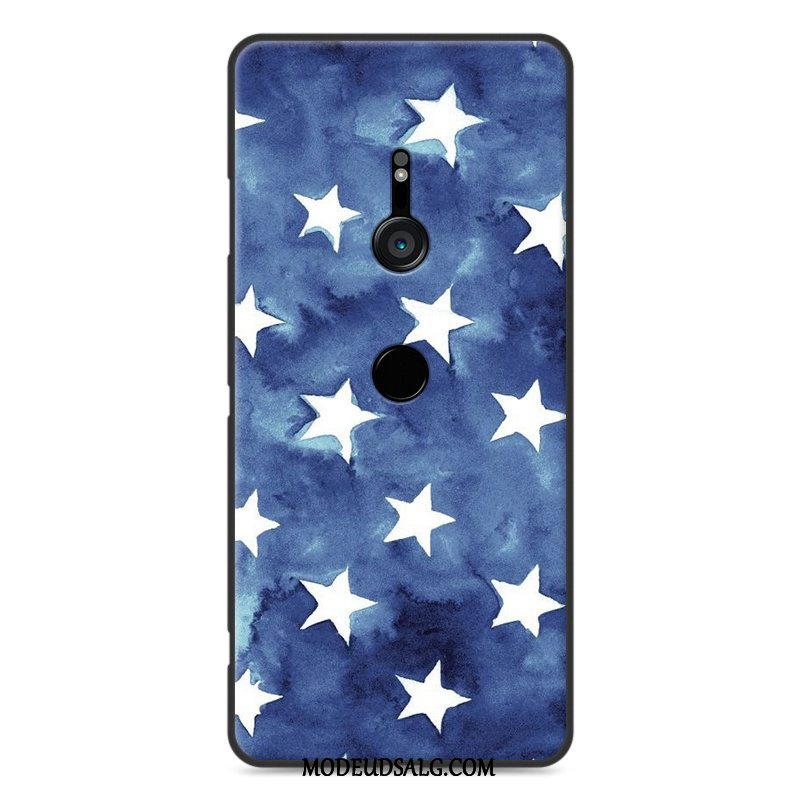 Sony Xperia Xz3 Etui / Cover Blød Silikone Blå Cartoon