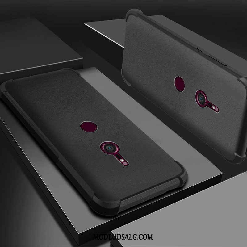 Sony Xperia Xz3 Etui Cover Gennemsigtig Lilla Silikone Beskyttelse