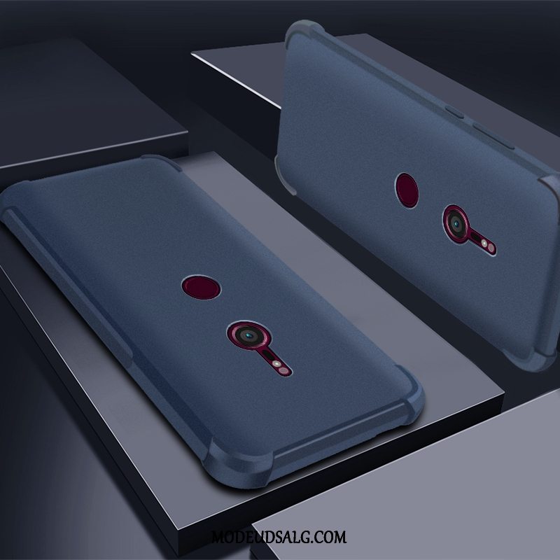 Sony Xperia Xz3 Etui Cover Gennemsigtig Lilla Silikone Beskyttelse