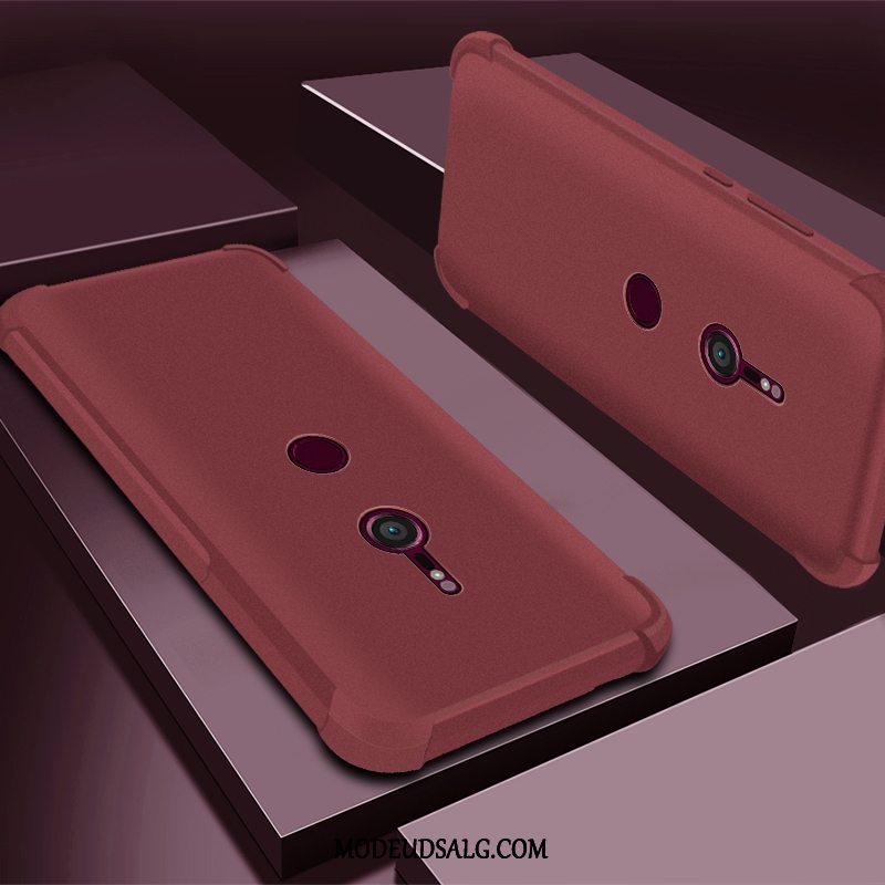 Sony Xperia Xz3 Etui Cover Gennemsigtig Lilla Silikone Beskyttelse