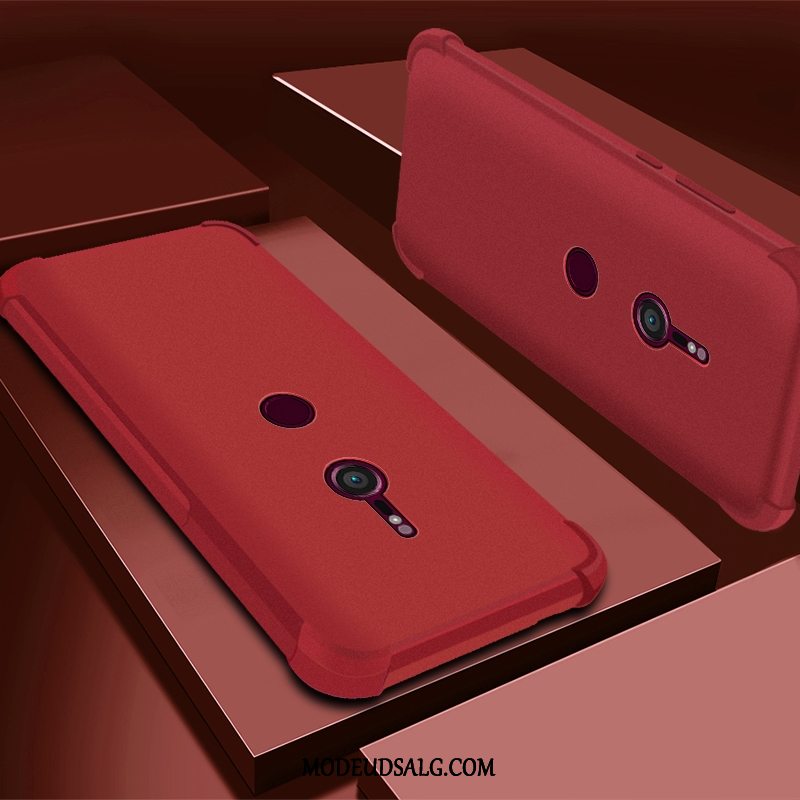 Sony Xperia Xz3 Etui Cover Gennemsigtig Lilla Silikone Beskyttelse