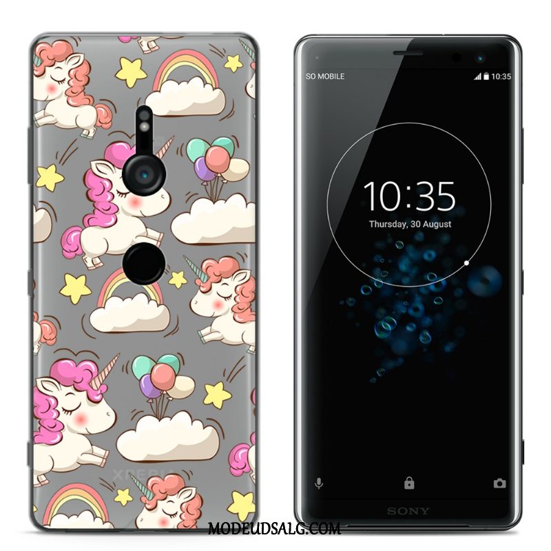 Sony Xperia Xz3 Etui Silikone-etui Cartoon Gennemsigtig Cover Kreativ