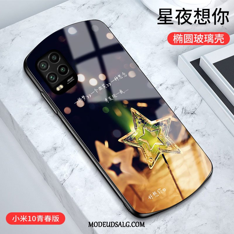 Xiaomi Mi 10 Lite Etui Glas Lilla Lille Sektion Cirkel High End