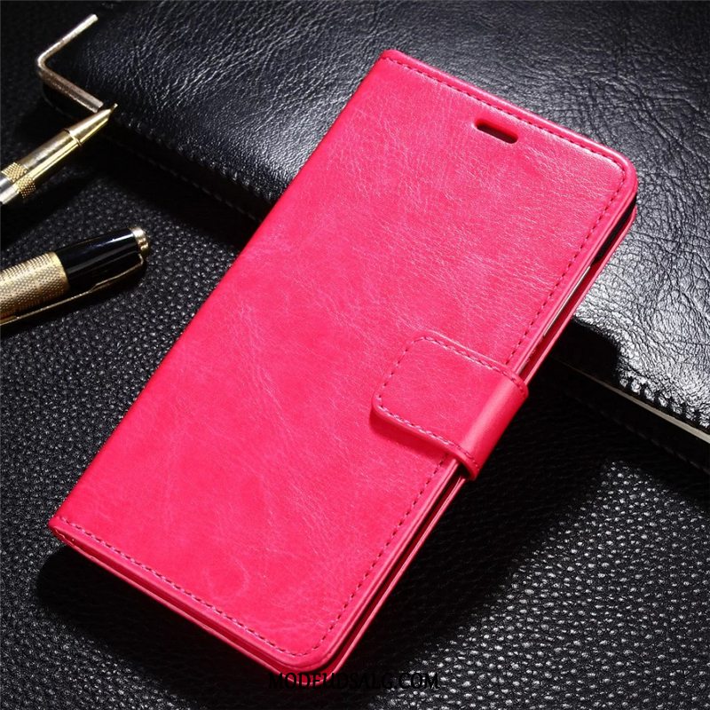 Xiaomi Mi 10 Pro Etui / Cover Anti-fald Rød Beskyttelse Guld Clamshell