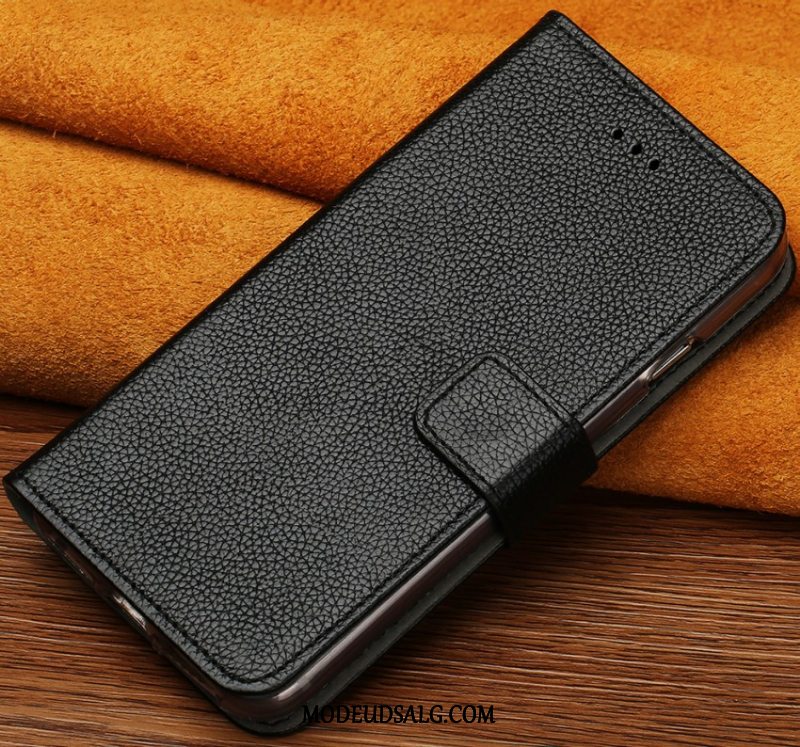 Xiaomi Mi 10 Pro Etui Cover Hængende Ornamenter Folio Ægte Læder Guld