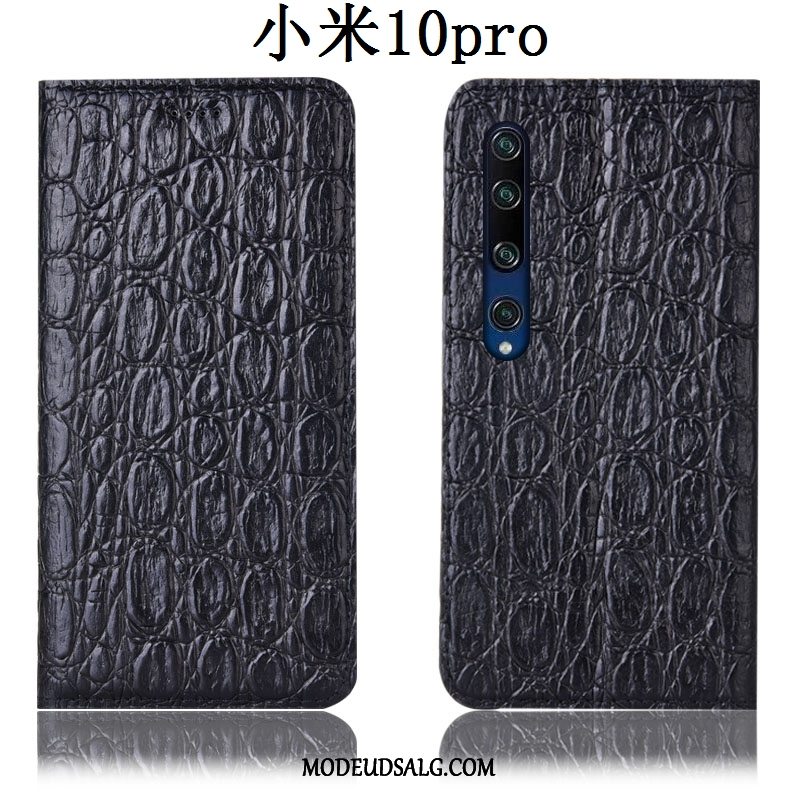 Xiaomi Mi 10 Pro Etui Cover Sort Lædertaske Alt Inklusive Lille Sektion