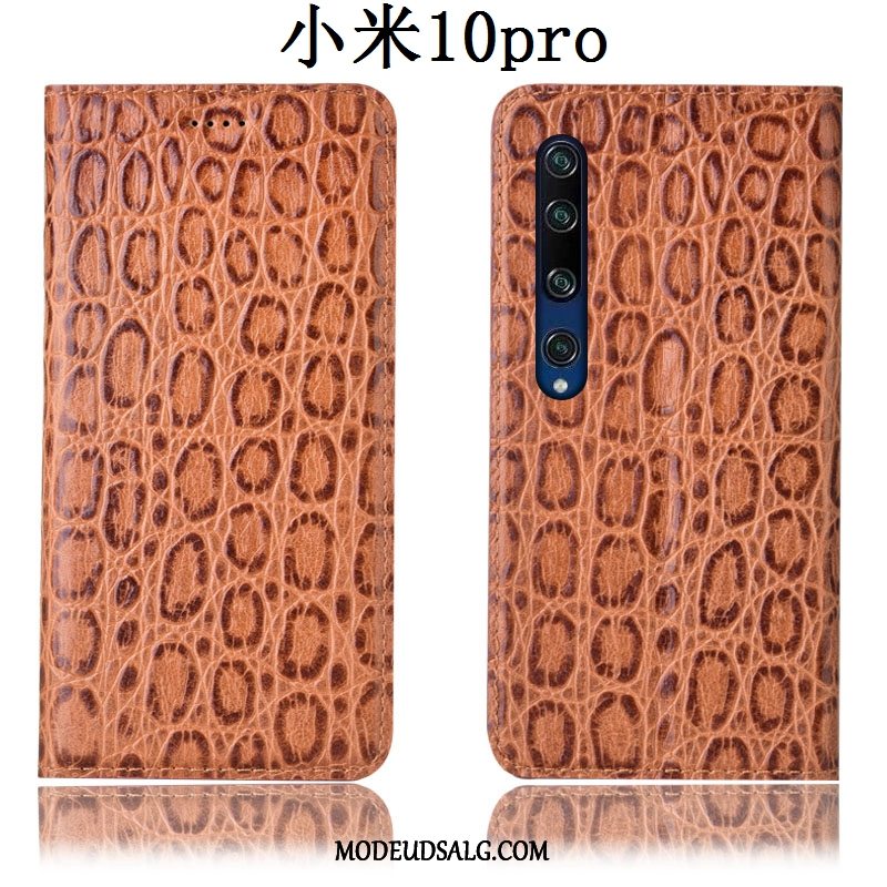 Xiaomi Mi 10 Pro Etui Cover Sort Lædertaske Alt Inklusive Lille Sektion