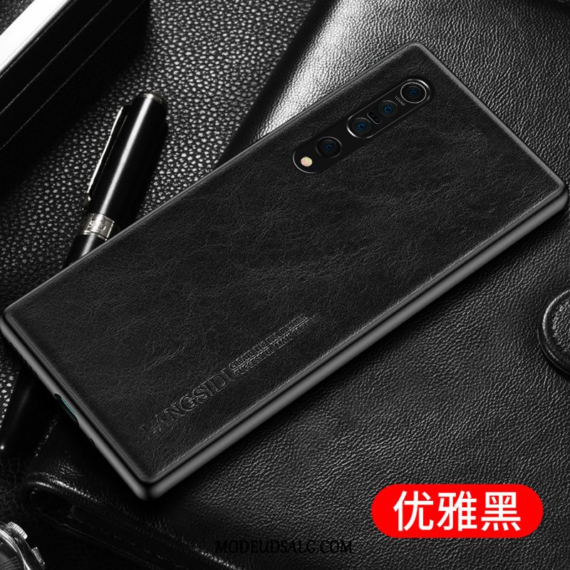 Xiaomi Mi 10 Pro Etui / Cover Tynd Ægte Læder Af Personlighed Lædertaske High End