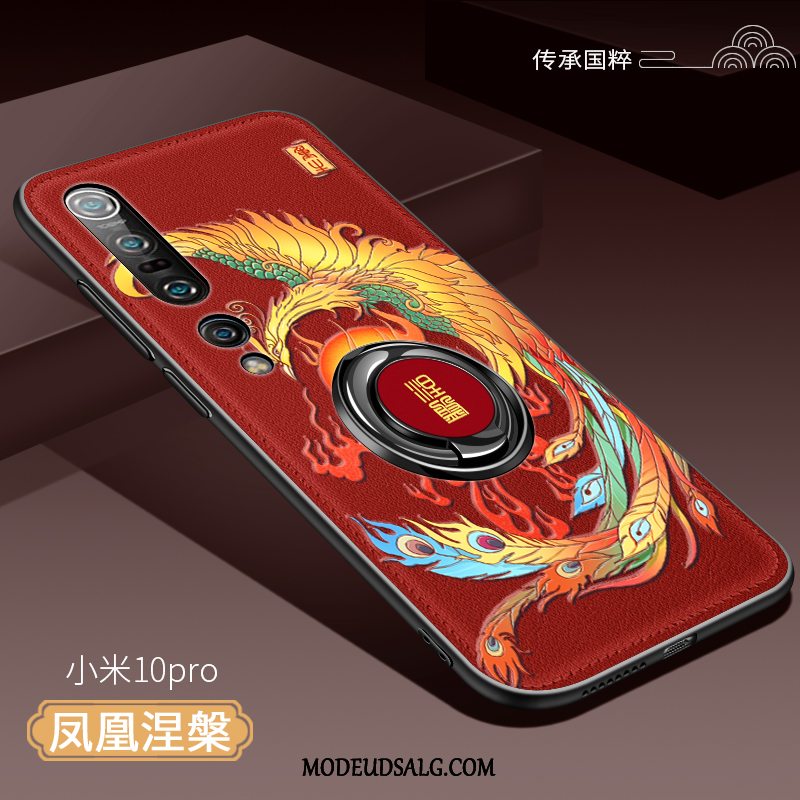 Xiaomi Mi 10 Pro Etui Kreativ Silikone Kinesisk Stil Gul Alt Inklusive