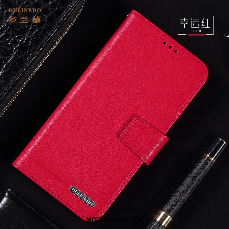 Xiaomi Mi 10 Pro Etui Net Red Kort Lædertaske Lille Sektion Folio