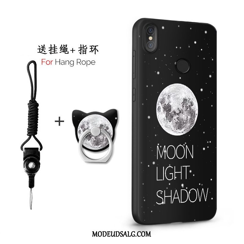 Xiaomi Mi 8 Etui Af Personlighed Nubuck Hvid Alt Inklusive Hængende Ornamenter