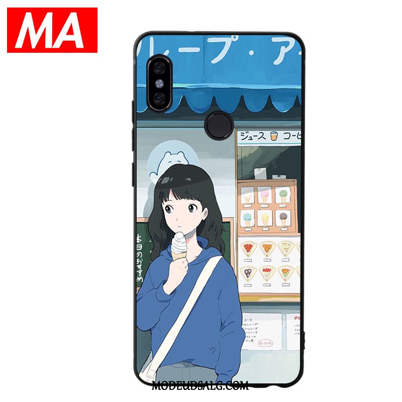 Xiaomi Mi 8 Etui / Cover Lille Sektion Blå Blød Unge