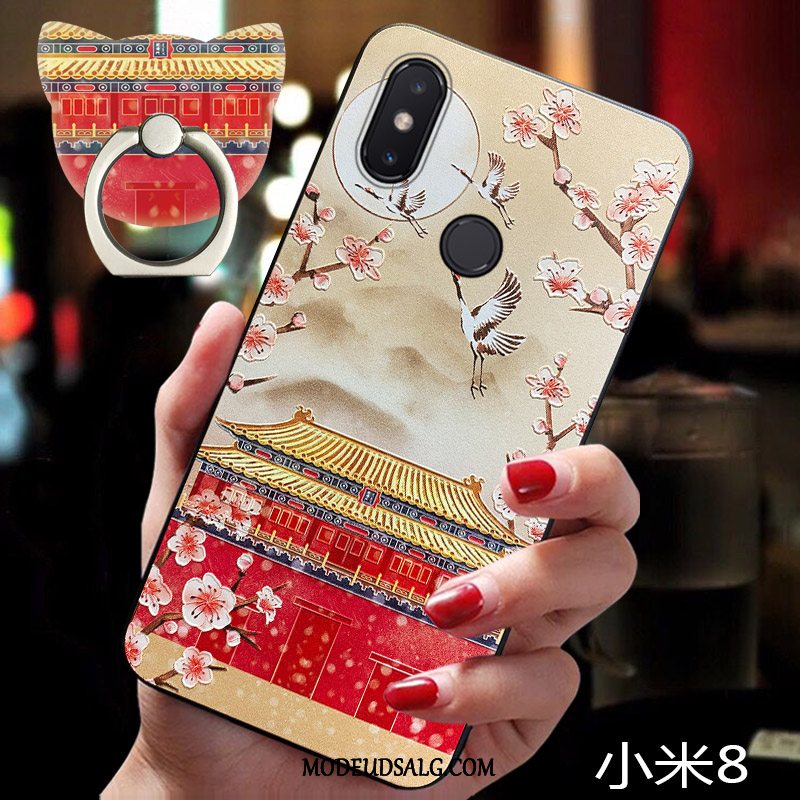 Xiaomi Mi 8 Etui Kinesisk Stil Alt Inklusive Trendy Silikone Beskyttelse