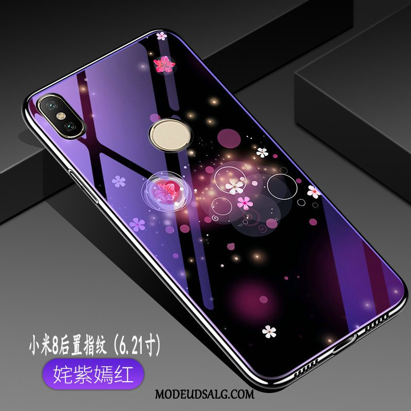 Xiaomi Mi 8 Etui Kreativ Mønster Anti-fald Beskyttelse Blå