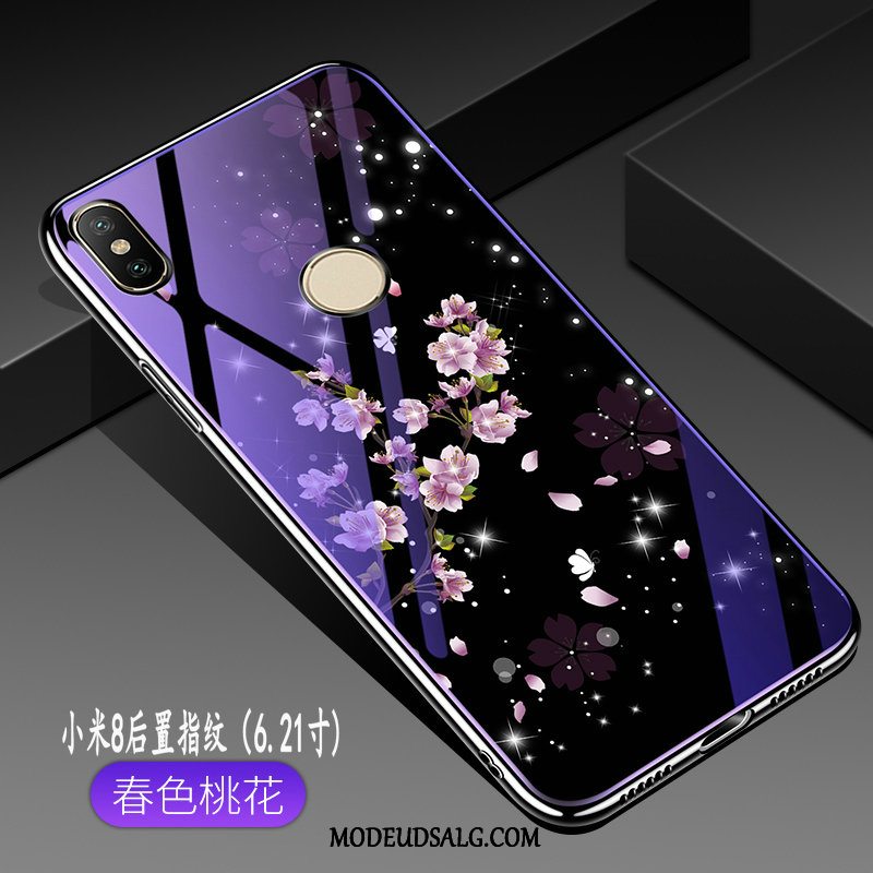 Xiaomi Mi 8 Etui Kreativ Mønster Anti-fald Beskyttelse Blå