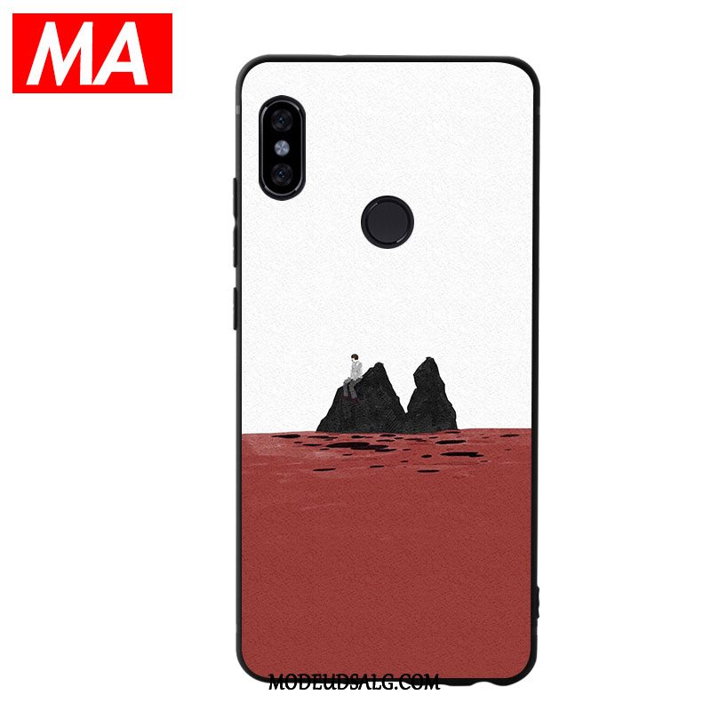 Xiaomi Mi 8 Etui Lille Sektion Mønster Simple Cover Oliemaleri