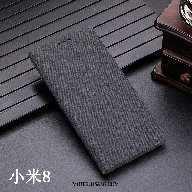 Xiaomi Mi 8 Etui Lædertaske Simple Alt Inklusive Silikone Lille Sektion