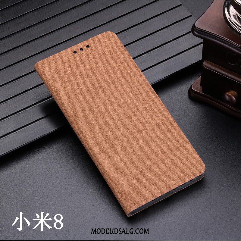 Xiaomi Mi 8 Etui Lædertaske Simple Alt Inklusive Silikone Lille Sektion