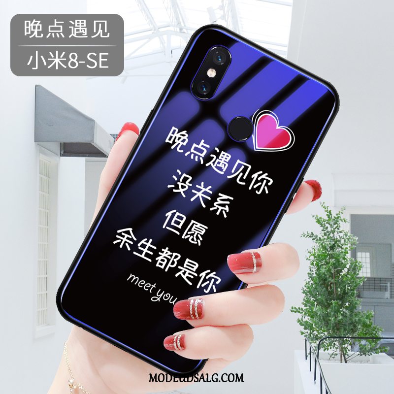 Xiaomi Mi 8 Etui Net Red Smuk Blå Trend Kreativ