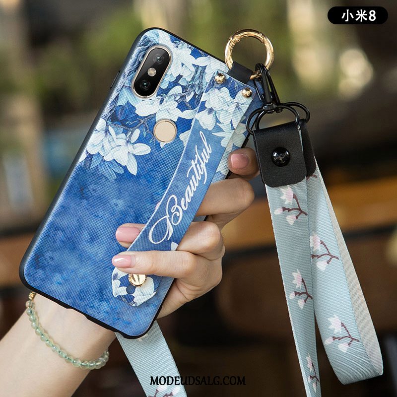 Xiaomi Mi 8 Etui Silikone Anti-fald Nubuck Blød Beskyttelse