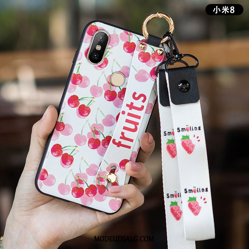 Xiaomi Mi 8 Etui Silikone Anti-fald Nubuck Blød Beskyttelse