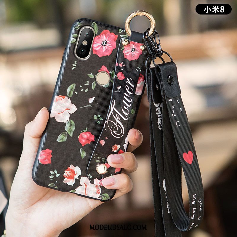 Xiaomi Mi 8 Etui Silikone Anti-fald Nubuck Blød Beskyttelse