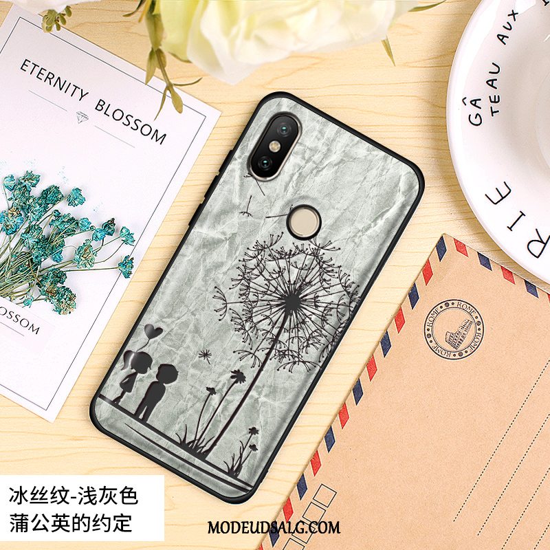 Xiaomi Mi 8 Etui Silikone Membrane Nubuck Alt Inklusive Hård